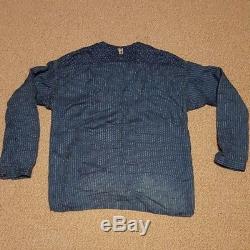 Visvim Men's Tops Tunic Long-Sleeved Shirt Indigo Dye Size 2