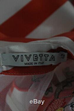 Vivetta Women Long Sleeve Striped Silk Blouse Top Embroidered Luminosa IT 42