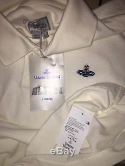Vivienne Westwood Gents Designer Long Sleeved Polo Top Size Large Quality