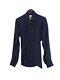 Vivienne Westwood Women's Top S Blue 100% Polyester Long Sleeve Collared Basic