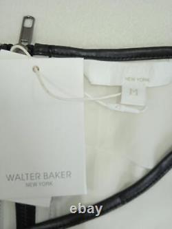 WALTER BAKER Ladies Off-White & Black Silk Long Sleeve Carol Top Size M BNWT