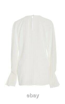 WOW! New Emilia Wickstead Dana stretch crepe blouse US sz 4 $905