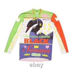 W< Walter Van Beirendonck Cycling Top Multicolor Black Swan A/W 1996 Size M