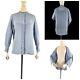 Women's Loro Piana 100% Silk Grey Long Sleeve Shirt Blouse Top Size 44 / M-l
