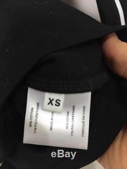 Womens Proenza Schouler Long Sleeve PSWL Zip Top Black Knit Jacket XS New 2819
