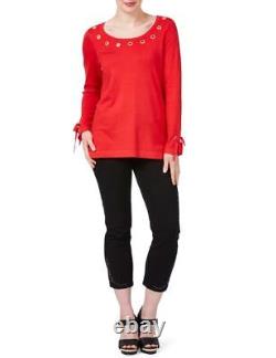 Womens Tops Winter Basic Red Long Sleeve Knit Clothes ROCKMANS