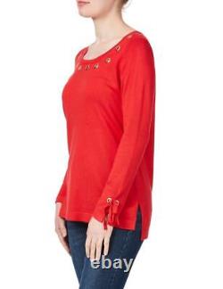 Womens Tops Winter Basic Red Long Sleeve Knit Clothes ROCKMANS