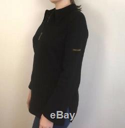 Womens Vintage 80s 90s Fendi Jumper Black Long Sleeved Top Quarter Zip M