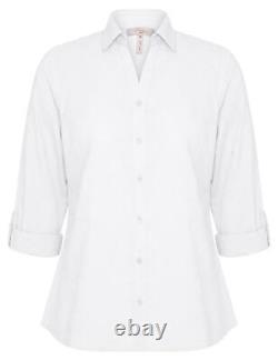 Womens Winter Tops White Blouse / Shirt Cotton Smart Casual MILLERS