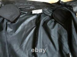YVES SAINT LAURENT Rive Gauche Tom Ford Era Black Leather Top Blouse sz 42 used