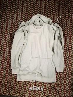Y/PROJECT Double Layer Long Sleeve Cotton Hoodie in Grey Size M top Condition