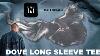 Yeezy Gap Balenciaga Dove Long Sleeve Tee Dark Blue Review U0026 Sizing Info