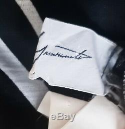 Yohji Yamamoto Long Sleeve Black Cream Top Blouse UK 10