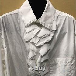 Yohji Yamamoto Men's Tops Long-Sleeved Shirt Ruffle Size 3