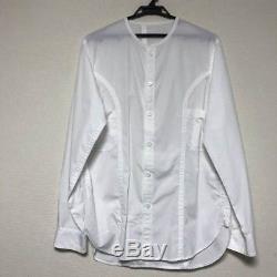 Yohji Yamamoto POUR HOMME 15SS Men's Tops No Collar Long-Sleeved Shirt Size 2