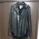 Yohji Yamamoto Pour Homme Leather Men's Tops Long-sleeved Shirt Size M