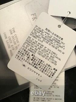 Yohji Yamamoto Top Black Accordion Puff L Sleeve Zipup Gathered Waist Nwt Size 2