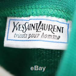 Yves Saint Laurent Long Sleeve Tops Trainer Green Acrylique Cotton Auth #R624 W