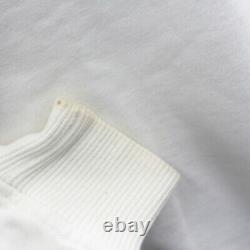Yves Saint Laurent Long Sleeve Trainer White Cotton Acrylic China Auth #AB475 I