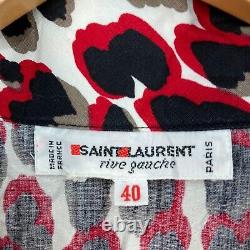 Yves Saint Laurent Rive Gauche Vintage Blouse Top Womens Size 40 Medium 9832
