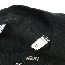 Yves Saint Laurent Round Neck Long Sleeve Tops Sweatshirt Black Italy AK31986