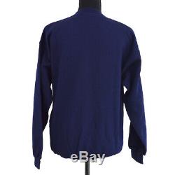 Yves Saint Laurent Round Neck Long Sleeve Tops Sweatshirt Navy #S AK31985
