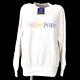 Yves Saint Laurent Round Neck Long Sleeve Tops Sweatshirt White #m Gs02671