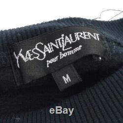Yves Saint Laurent Vintage Long Sleeve Tops Black #M Authentic AK31632k