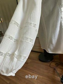 ZIMMERMANN White Silk Blouse Top Size 3