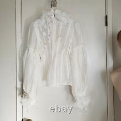 Zimmermann Botanica Wattle blouse Natural Blouse Top Size 2